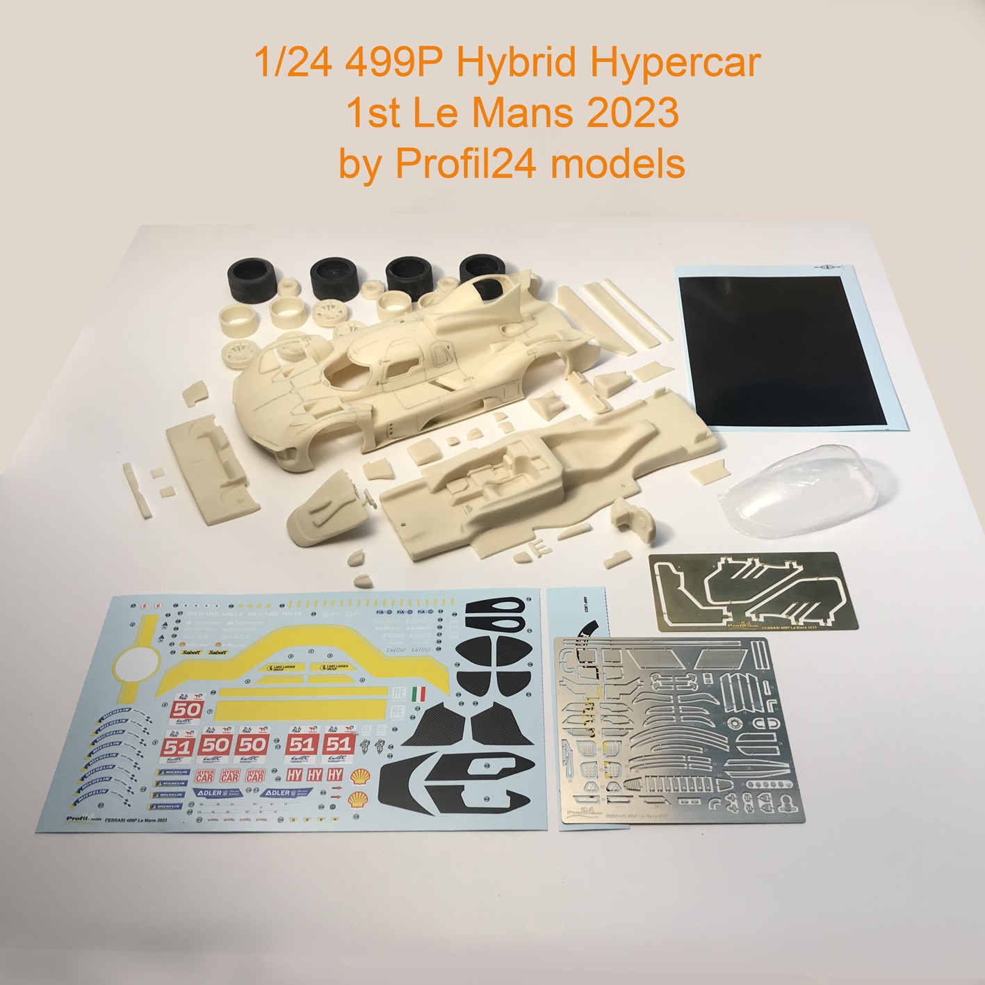 1/24 499 P Le Mans 2023 by Profil24 model kit car