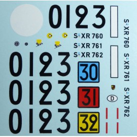 Decals Porsche 906 LH Le Mans 1966
