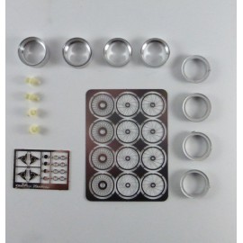Set of 4 wires wheel 1/24, Profil 24