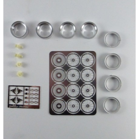 Set of 4 wires wheel 1/24, Profil 24