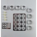 Set of 4 wires rims 1/24, Profil 24