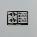 Wheel nuts photoetched 1960's 1/24, Profil 24