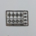 Wheel nuts, 1930's, 1/24, photoetched profil 24