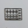Wheel nuts, 1930's, 1/24, photoetched profil 24