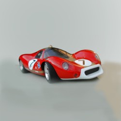 1:24 Ford P68 Alan Mann Nurburgring 1968 model kit car Profil 24