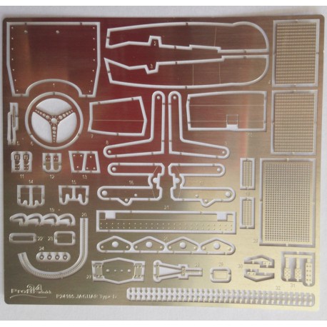 1/24 Photoetched  Jaguar Type D Le Mans 1957, Profil 24