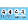 1/24 Decal Jaguar Type D n°4 Le Mans 1956 Vainqueur, Profil 24