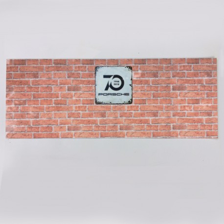 Plaque Aluminium 70 ans Porsche