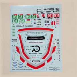 1/24 Decal Porsche 911 RSR Usine n°93/94 Le Mans/Sebring  2018, Profil 24