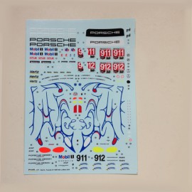 1:24 Decal Porsche 911 RSR "Mobil 1" n° 911/912 Petit Le Mans 2018