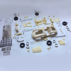 1/24 kit Aston Martin DBR1 Le Mans 1959, model kit car, profil 24 mdoels