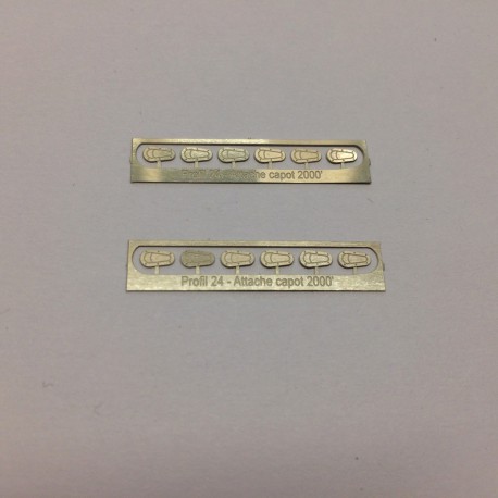 1/24 hood/bonnet Pins GT Photoetched, Profil 24
