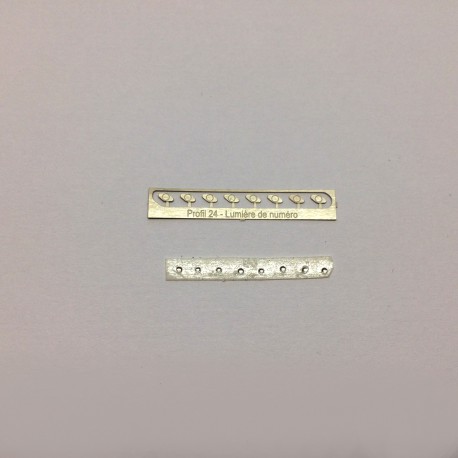 1/24 number lights photoetched, Profil 24
