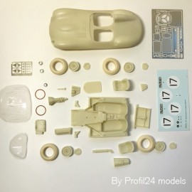 1/24 Jaguar Type D Los Amigos n°17 Le Mans 1957 profil 24 models