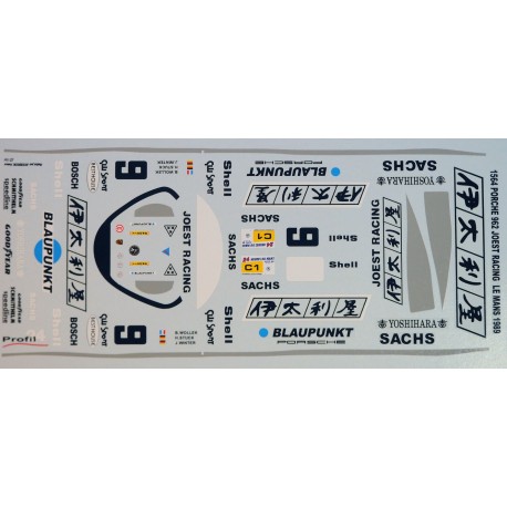 1:24 Decal Porsche 962 Joest Le Mans 1989, Profil 24