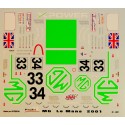 Decals MG Lola  Le Mans 2001
