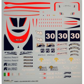 1/24 Decal Lola racing Box Le Mans 2009, Profil 24