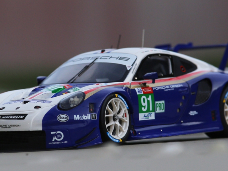 1/24 Porsche 911 RSR GT Pro Rothmans Le Mans 2018 par Laurent Lacote, France, maquette Profil 24