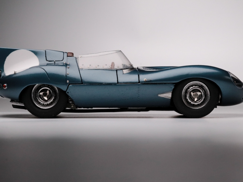 1/24 Jaguar Type D Le Mans 1955 par Capar Schlickum, Singapour, Maquette Profil 