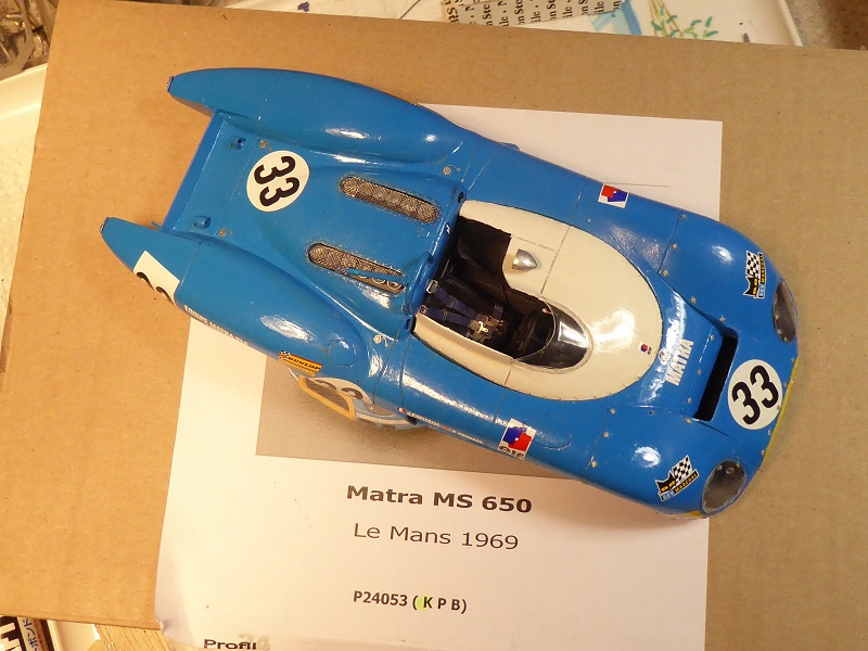 1/24 Matra MS 650 Le Mans 1969 par Roland Pincemaille, France, maquette Profil 2