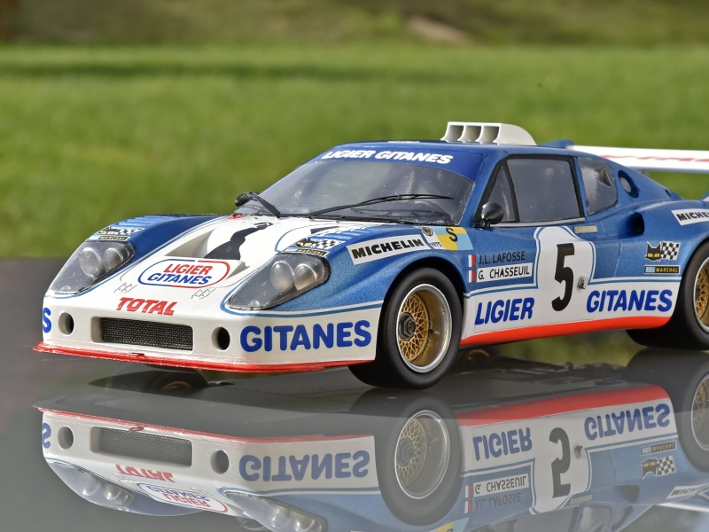 1/24 Ligier JS2 Le Mans 1975 par Robert Dalaudière, France, maquette Profil 24 m