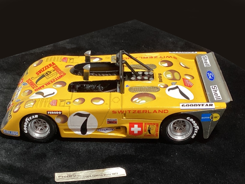 1/24 Lola T280 Switzerland Le Mans 1972 par Alberto Resende, Portugal, maquette 